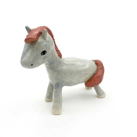 Moumonde-Hest m/Rosa Man Skulptur-Norway Designs