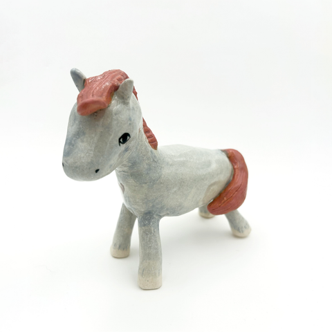 Moumonde-Hest m/Rosa Man Skulptur-Norway Designs