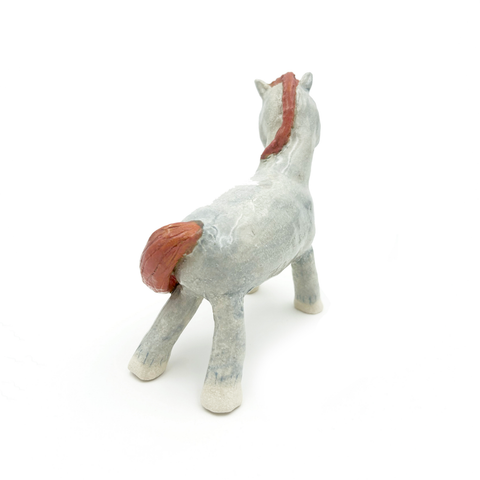 Moumonde-Hest m/Rosa Man Skulptur-Norway Designs