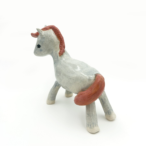 Moumonde-Hest m/Rosa Man Skulptur-Norway Designs