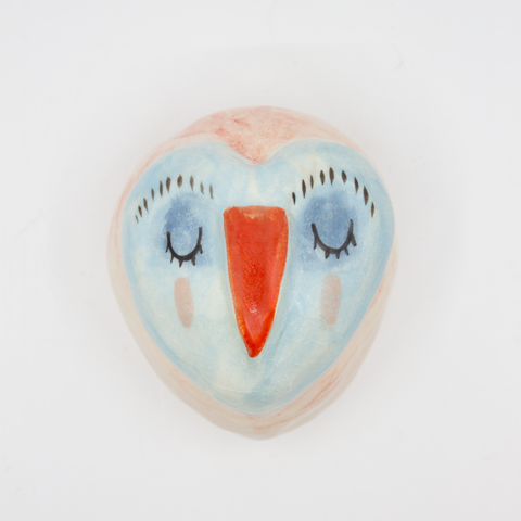 Moumonde-Owl Vegghengt Rosa/Blå-Norway Designs