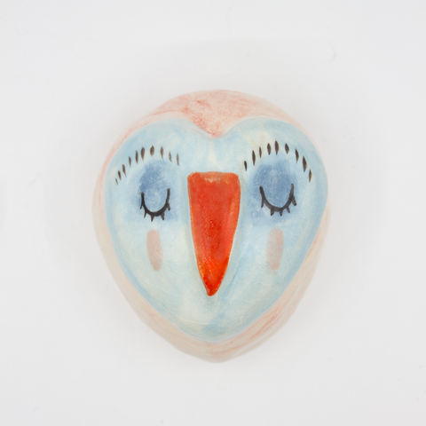 Moumonde-Owl Vegghengt Rosa/Blå-Norway Designs