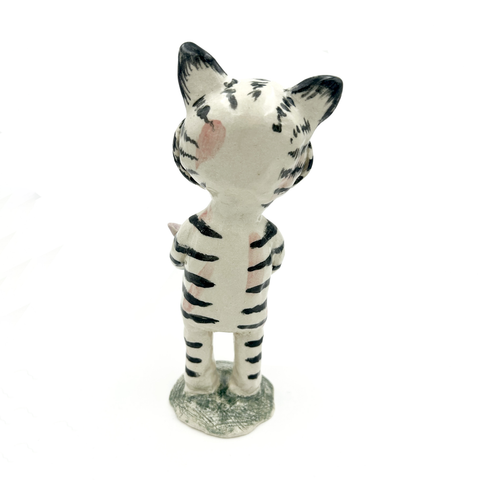 Moumonde Tiger m/Fugl Skulptur Norway Designs