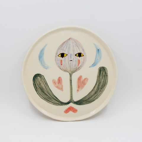 Moumonde-Veggbilde Blomst Ø17,5cm-Norway Designs