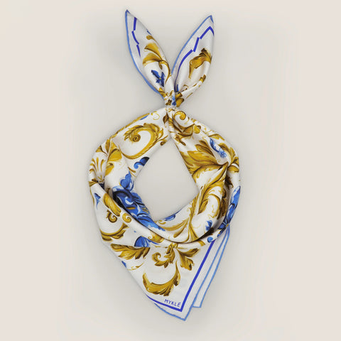 Mykle-Heritage Gullrose Silkeskjerf-Norway Designs
