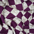 Myklé Ropes Damier Silkeskjerf 90x90cm Plum