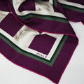 Myklé Ropes Damier Silkeskjerf 90x90cm Plum