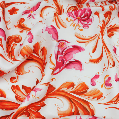 Myklé Heritage Eplerose Silkeskjerf 66x66cm