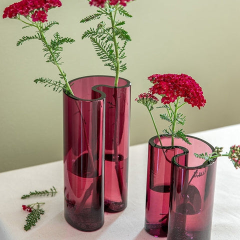 Noi doi Designstudio-Bror Vase H16cm Aubergine-Norway Designs