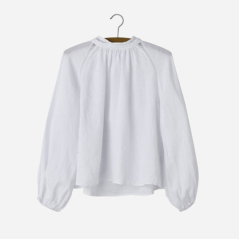 Nygårdsanna-Raglan Blouse Hvit - Norway Designs