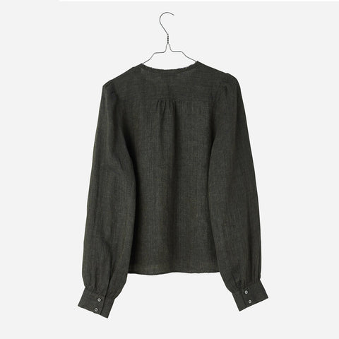 Nygårdsanna - Raw Collar Blouse Green - Norway Designs