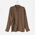 Nygårdsanna-Wrap Shirt Taupe-Norway Designs