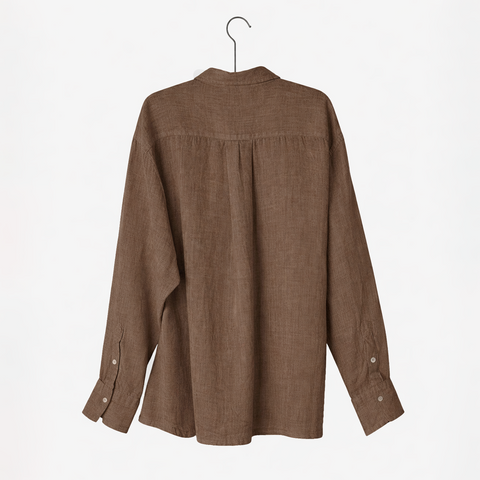 Nygårdsanna-Wrap Shirt Taupe-Norway Designs