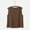 Nygårdsanna-Side Button Top Taupe-Norway Designs