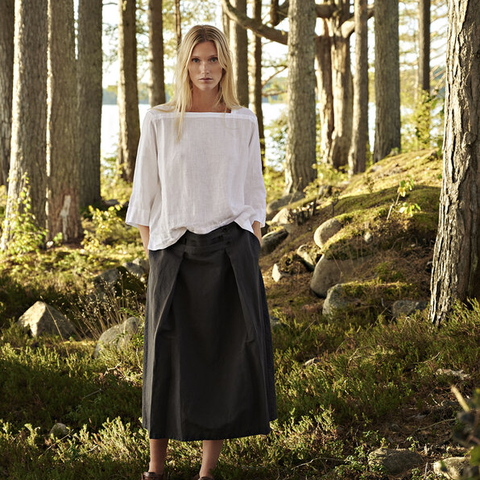 Nygårdsanna-Skirt Dark Grey-Norway Designs