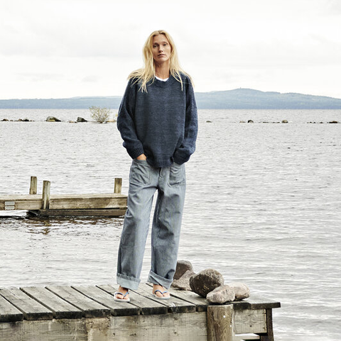 Nygårdsanna-Sweater Blå-Norway Designs