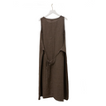 Nygårdsanna-Tie Band Dress Taupe-Norway Designs