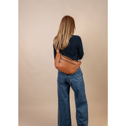 Fanny Pack Drew Bum Bag Cognac Leather | O my Bag