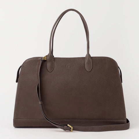 O My Bag Alma 15/16" Soft Grain Leather Chocolate Norway Designs