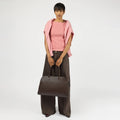 O My Bag Alma 15/16" Soft Grain Leather Chocolate Norway Designs