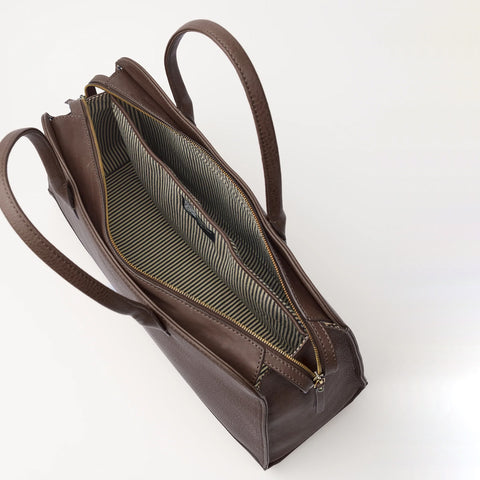 O My Bag Alma 15/16" Soft Grain Leather Chocolate Norway Designs