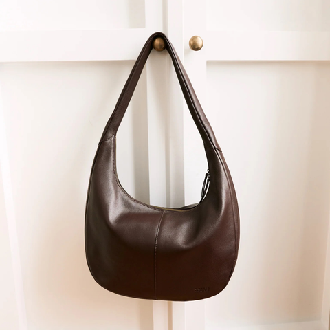 O My Bag Coco Grand Soft Grain Leather Chocolate Norway Designs