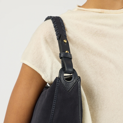 O My Bag Leo Crossbody Suede Universe Blue Norway Designs