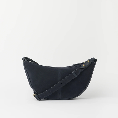 O My Bag Leo Crossbody Suede Universe Blue Norway Designs