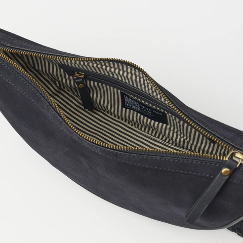 O My Bag Leo Crossbody Suede Universe Blue Norway Designs
