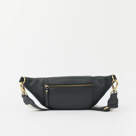 O My Bag Niko Bum Bag Soft Grain Leather Black Norway Designs