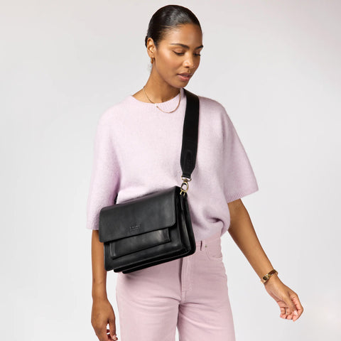 O My Bag-Harper Classic Leather Veske Sort-Norway Designs