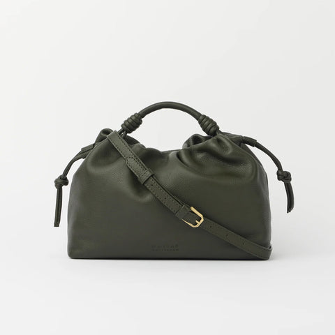 O my Bag Kiki Midi Soft Grain Leather Moss Norway Designs