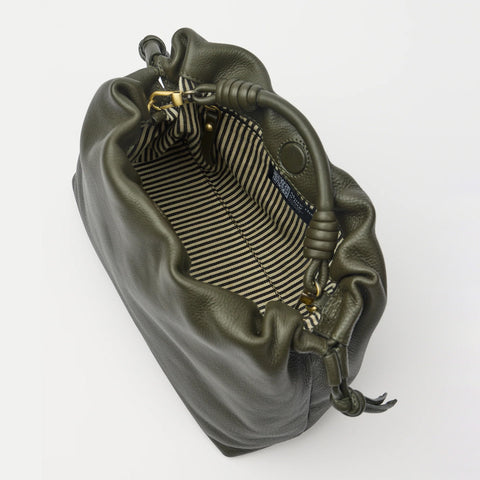 O my Bag Kiki Midi Soft Grain Leather Moss Norway Designs