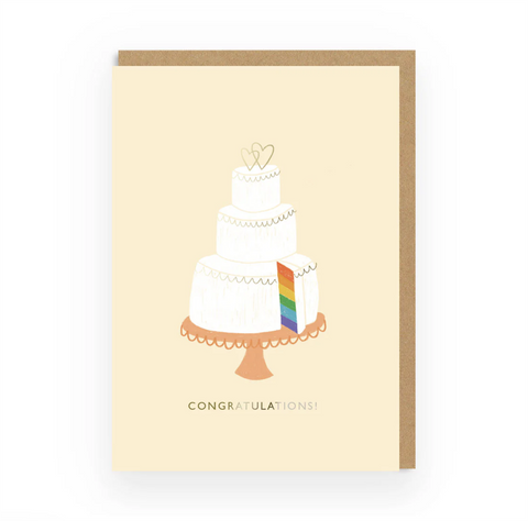 Ohh Deer-Kort "Congratulations Rainbow Cake"-Norway Designs