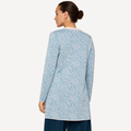 Oleana-Long Signe Cardigan Lyseblå-Norway Design