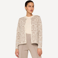 Oleana-Oddrun Cardigan Beige-Norway Designs