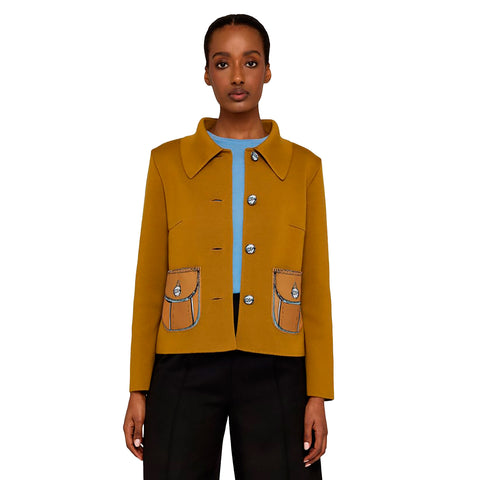 Oleana-Pauline Jacket Mustard-Norway Designs