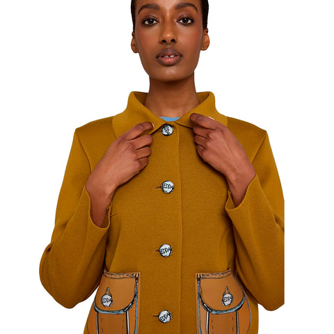 Oleana-Pauline Jacket Mustard-Norway Designs