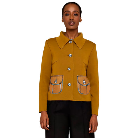 Oleana-Pauline Jacket Mustard-Norway Designs