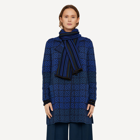 Oleana-Portugal Jakke Mørk Blå-Norway Designs