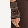Tapestry pulsvarmere fra Oleana i merinoull og silke, soil