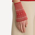 Tapestry pulsvarmere fra Oleana i merinoull og silke, Soft Vermillion 