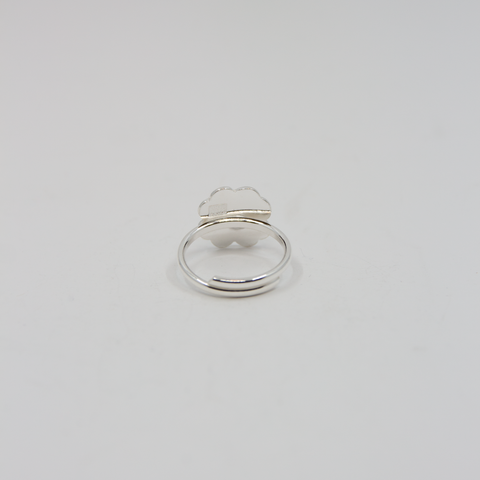 Opro-Firklover-Ring-Medium-Solv-Emalje-Gronn-1