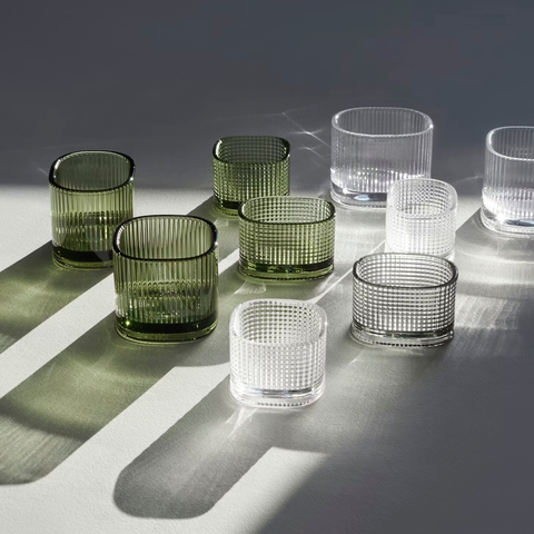 Orrefors-Magica Votive Super Circle Lykt Grønn 50mm/70mm-Norway Designs