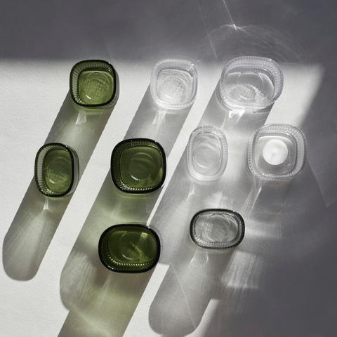 Orrefors-Magica Votive Super Circle Lykt Grønn 50mm/70mm-Norway Designs