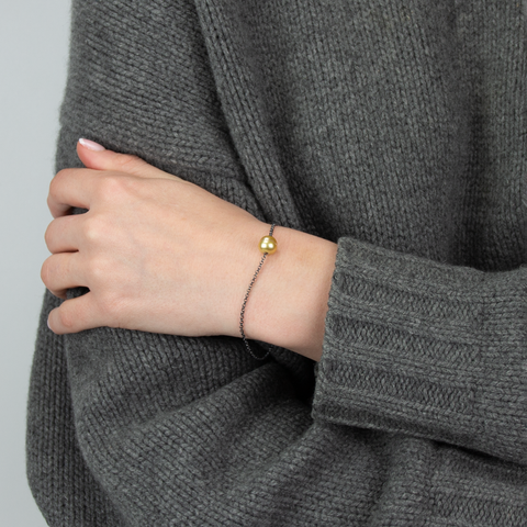 P-S Jewellery-Armbånd Gyllen Sydhavsperle-Norway Designs