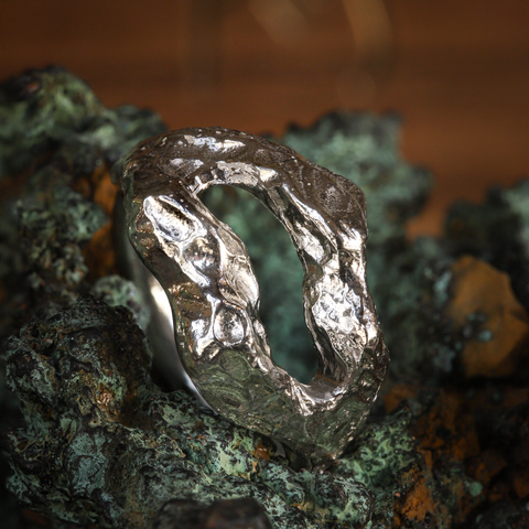 P-S Jewellery-Dobbel Ridge Ring Sølv-Norway Designs