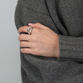 P-S Jewellery-Dobbel Ridge Ring Sølv-Norway Designs
