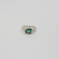 P-S Jewellery-Flow Ring Smaragd/Sølv-Norway Designs