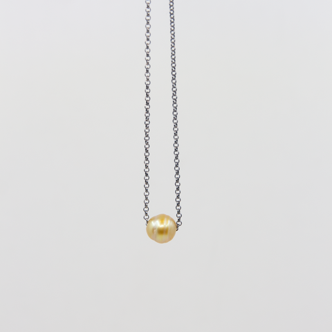 P-S Jewellery-Halskjede Gyllen Sydhavsperle-Norway Designs